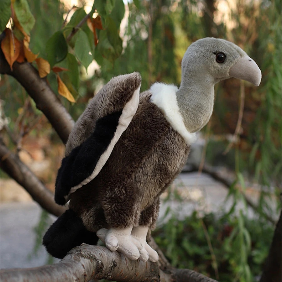 Vulture High Fidelity Anime Condor Bald Eagle Plushie Buzzard Plush Toys Lifelike Animals Simulation Stuffed Doll Kawai Toy Gift 6