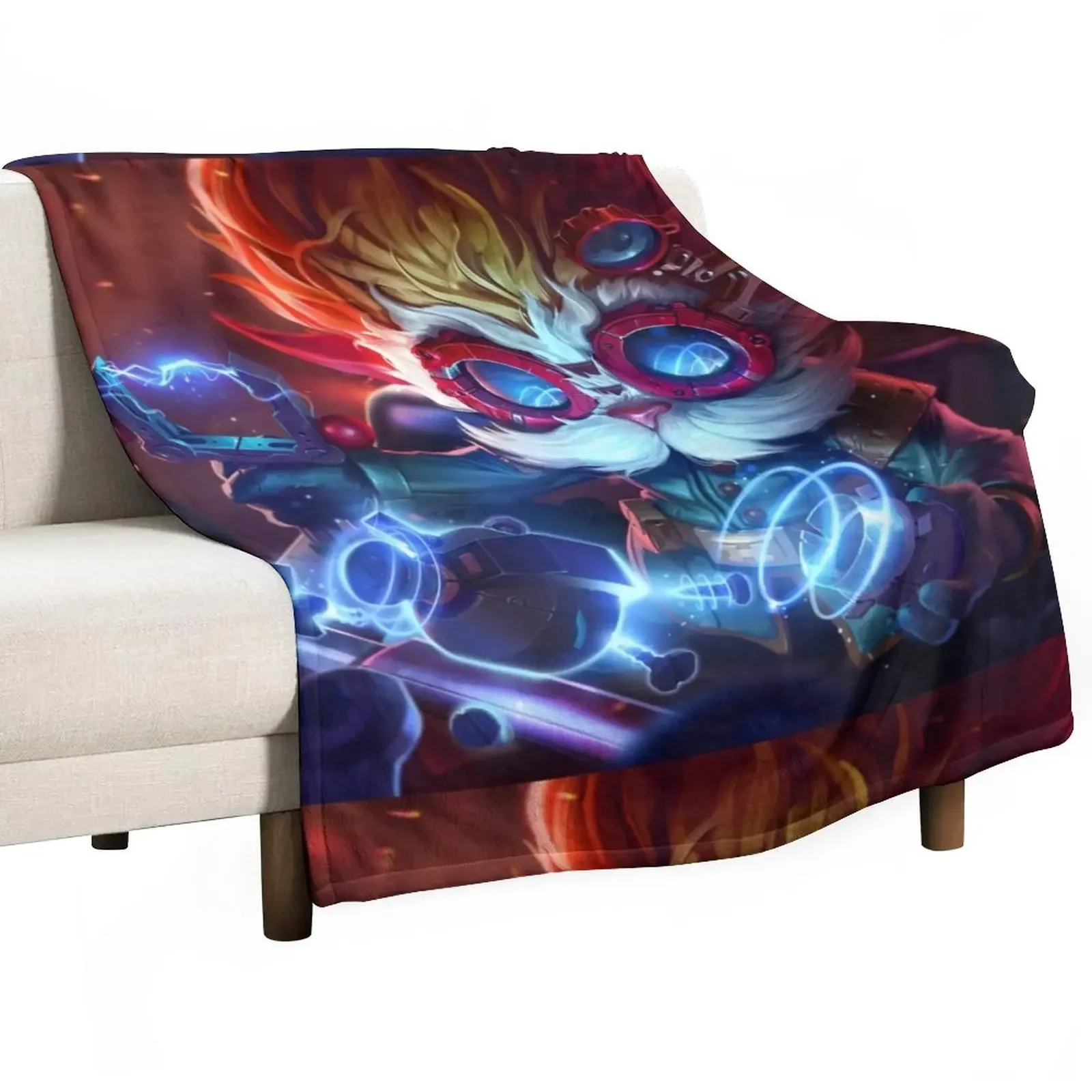 

Heimerdinger colorful Throw Blanket Shaggy Blankets For Sofas Blankets