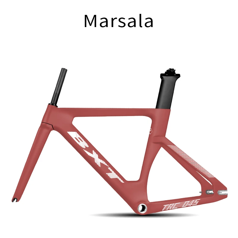 BXT-045カーボンファイバー自転車フレーム,t800,固定ギア,ロード