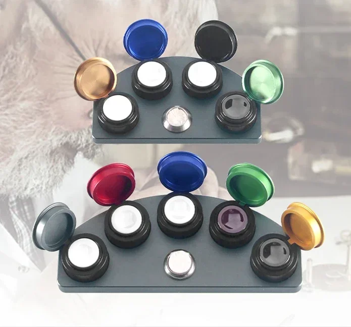 시계 오일 딥 오일러 스탠드 다이 캐스팅 5 오일러 접시 컵 커버 시계 수리 윤..