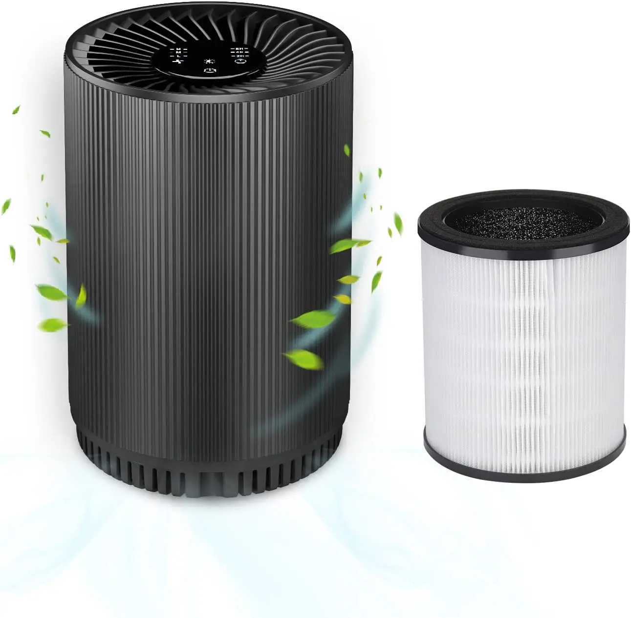 

Pack KJ80 Air Purifier + 2 Pack HEPA Air Filter Combo Purchase), Druiap Air Purifiers for Home Bedroom with H13 HEPA Air Filter,
