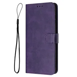 Magnetic Flip Leather Wallet Case with Solid Color Skin Feel for Google Pixel 9 (PURPLE)