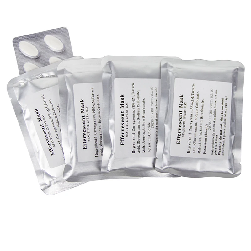 Facial Mask Machine Whitening DIY Facial Fruit Vegetable Maker Automatic Mask Machine Use Effervescent Collagen Tablets Anti Aging Wrinkle Hydrating