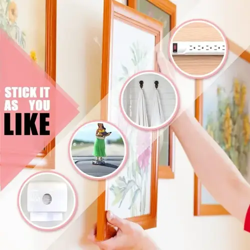 Reusable Double Sided Adhesive Tape Strong Adhesion Wall Sticker Sticky Balloon Traceless Poster Clear Nano Home Improvement - Image 5