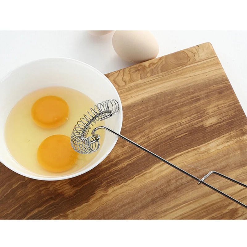 

1pc Hand Crank Whisk Egg Whisk Stainless Steel
