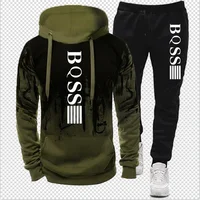 Ensemble à capuche d'hiver, pantalons, vêtements de jogging décontractés, vêtements de sport, vêtements de sport 2