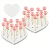 Acrylic heart-shaped lollipop Stand Display stand, perforated lollipop stand for parties, celebrations and events 1