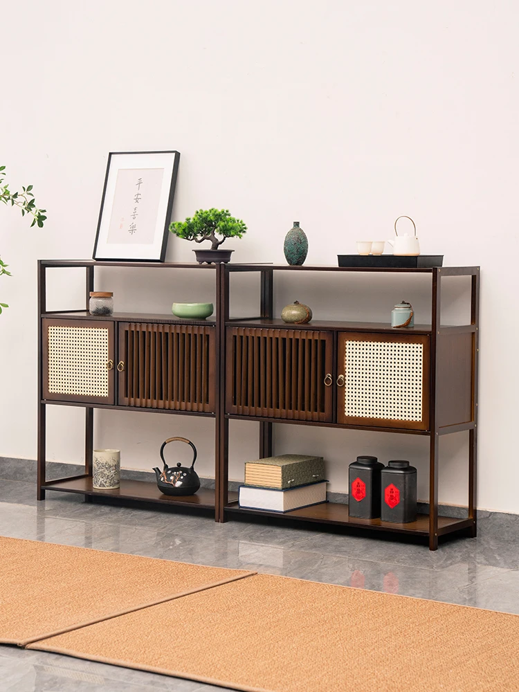 

Многофункциональное утолщенное бамбуковое хранилище, чайный сервиз, чайный сервиз, старинная стойка