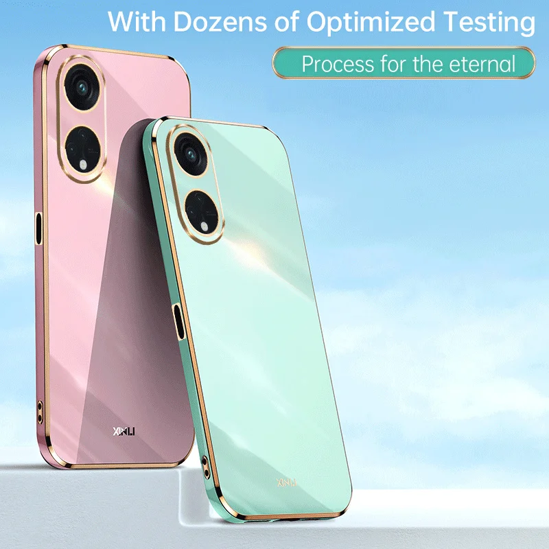 Фото Для OPPO A98 5G однотонные цветные силиконовые мягкие чехлы для телефонов OPPO A98 A 98 2023 CPH2529 OPPOA98 защитная задняя крышка №1