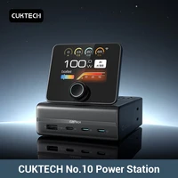 CUKTECH 10 Charging Station 120W GaN USB-C Charge AC Socket 2.8" Screen For Xiaomi iPhone 17 MacBook Laptop Work with Mi home 1
