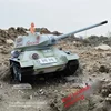 Russian Tank 1:16 Rc T34/85 Painted Snow Version Tank Competitive Gun Turret Rotating Remote Control Simulation Model Toy 6