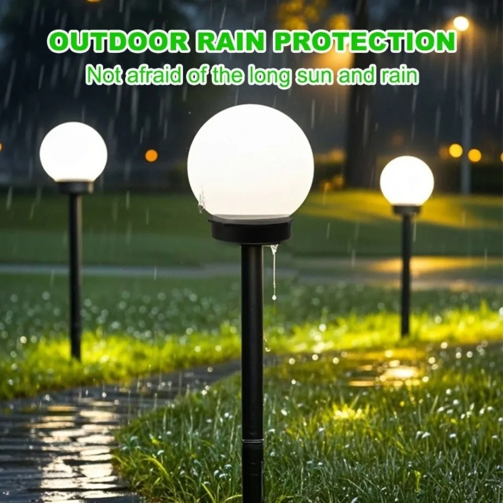 4pcs 스마트 태양열 전원 LED 야외 지상 조명 방수 LED 전구 라이트 태양 정원 조명 LED 경로 조명 정원 장식