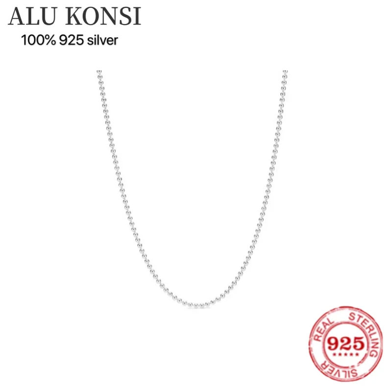 

Ожерелье женское из серебра 100% пробы, с подвеской до ключиц