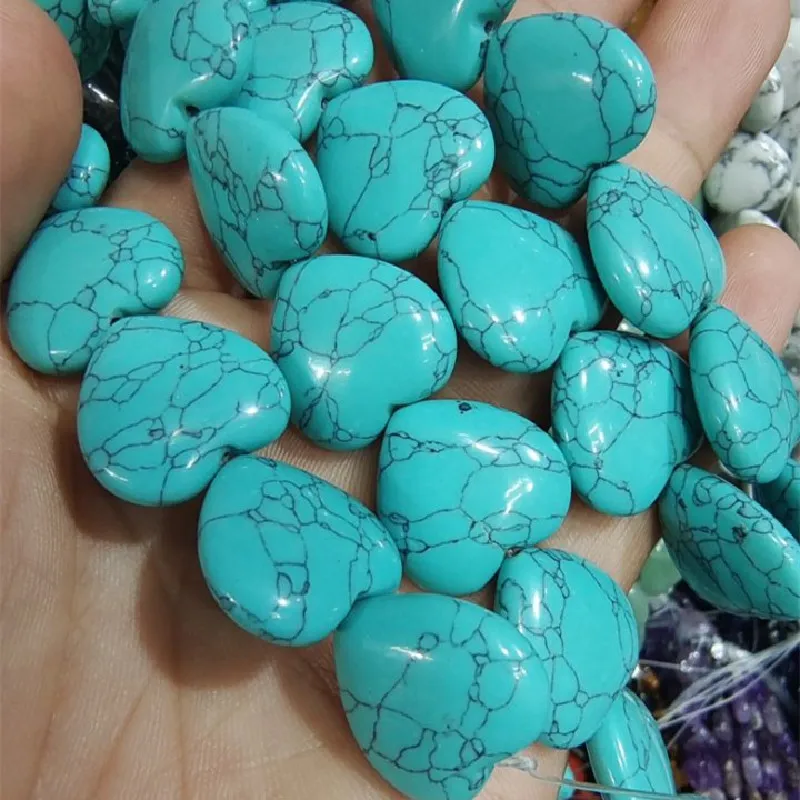 

10 шт. Натуральные полудрагоценные каменные бусины размером 20 мм в форме сердца DIY дизайн ювелирных изделий Аксессуары Бесплатная доставка