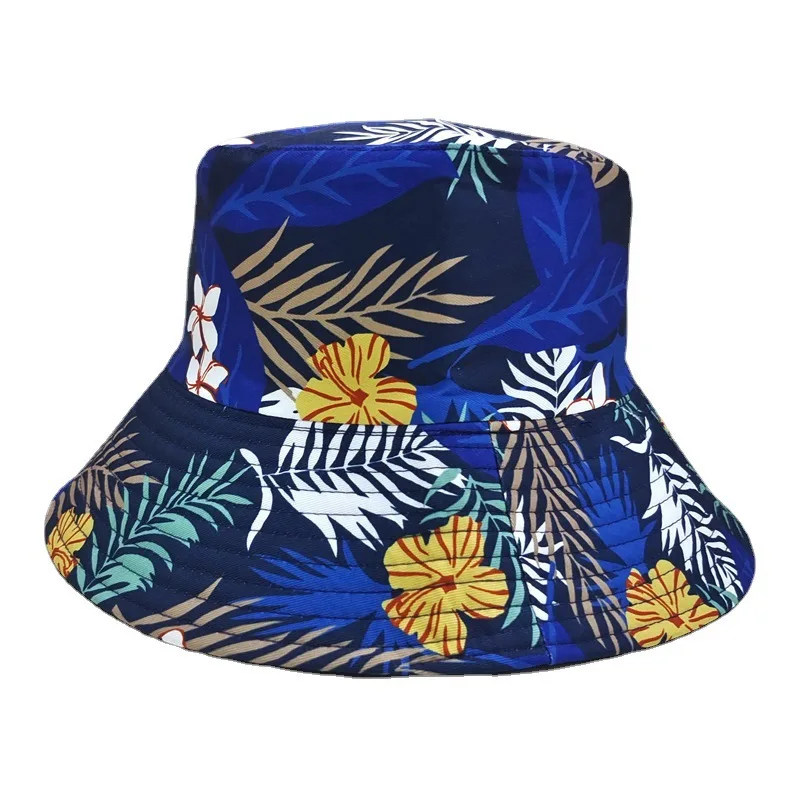 Sun hats fisherman hat sunscreen hats bucket hats sun hat Bocca Big Visor Brim Bucket Hat Reversible Hawaii Hats Double Sides Embroidery Unisex Summer Casual Hip Hop