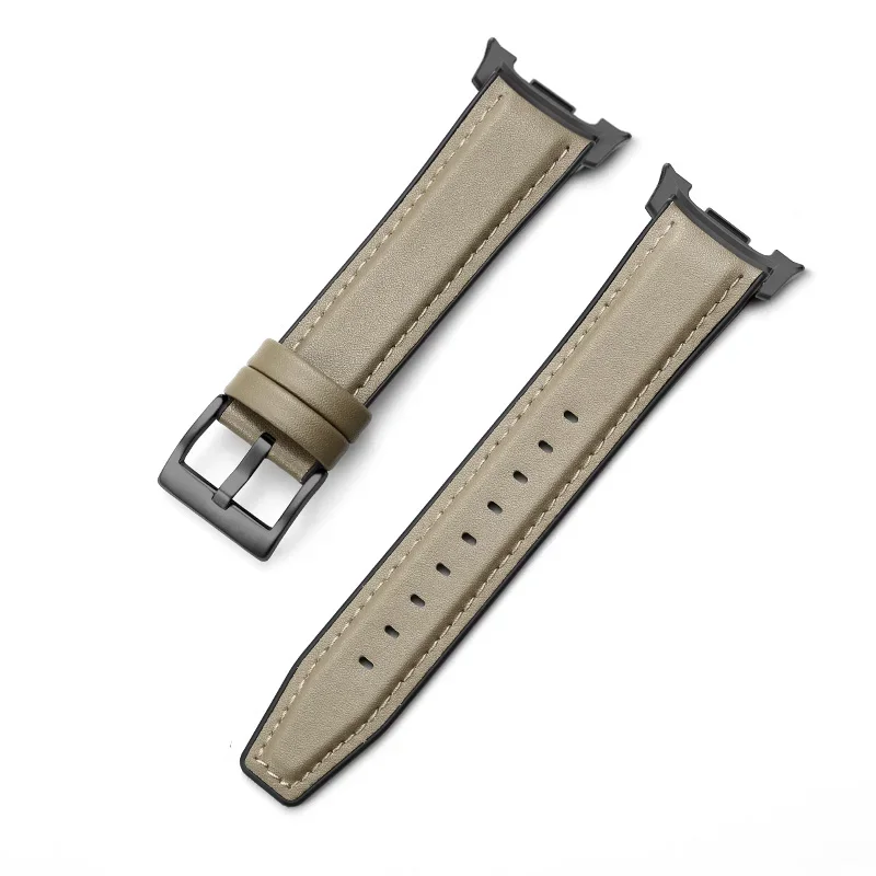 Leder-Silikon-Hybridarmband für Samsung Galaxy Watch 8 40/44 mm 8 Classic 46 Smartwatch-Band für Galaxy Watch Ultra 2025 47 mm – Detail 23
