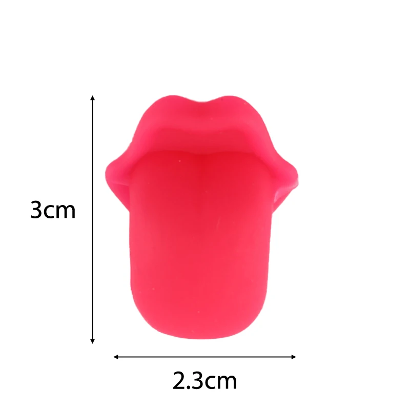 6/12pcs Wine Glass Marker Wine Charms Glasses Identifier Marker Cups Glasses Markers Silicone Glass Tongue Shape Tags