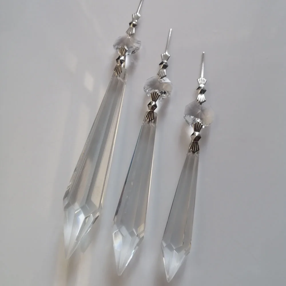 Suncatcher Crystals Top Quality 5pcs 38mm AB Color U-Icicle Crystal ...