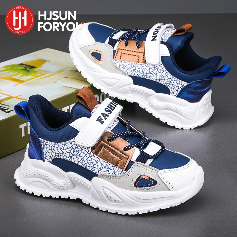 

Hot Sell Children Casual Shoes Brand Kids PU Leather Sneakers Sport Boys Girls Shoes Fashion Breathable Lightweight Sneakers
