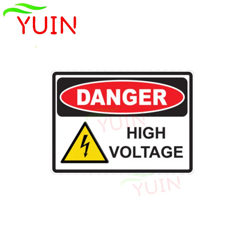 

Car Sticker Danger High Voltage Creative Funny Decal Personalized Custom Cars Accessories Waterproof Sunscreen Decals 14*10cm