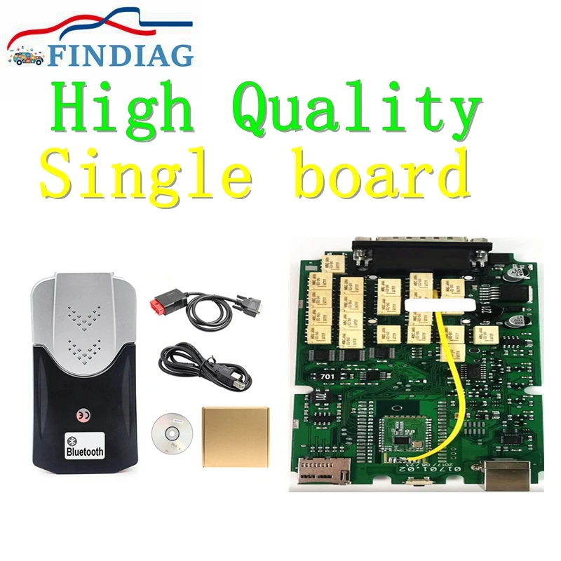 

High Quality Single Board V2021.11 TCS Auto Car Truck Diagnostic Scanner Pro Multidiag Bluetooth USB R3 Keygen New VCI DS Multi