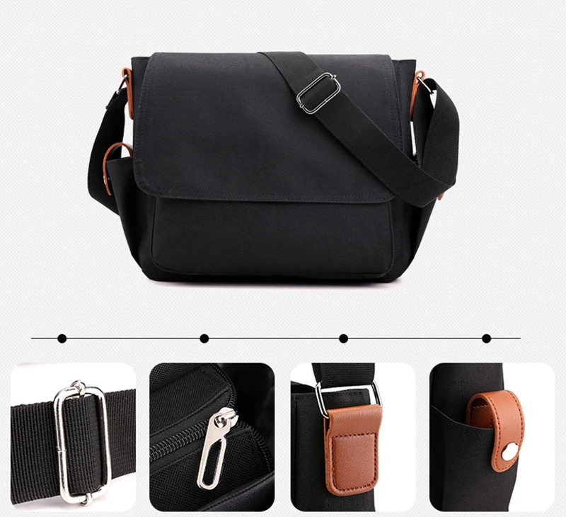 Messenger Bag School Shoulder Bag Vintage Canvas Crossbody canvas bag mens messenger bag women messenger bag For Students Children Teenager