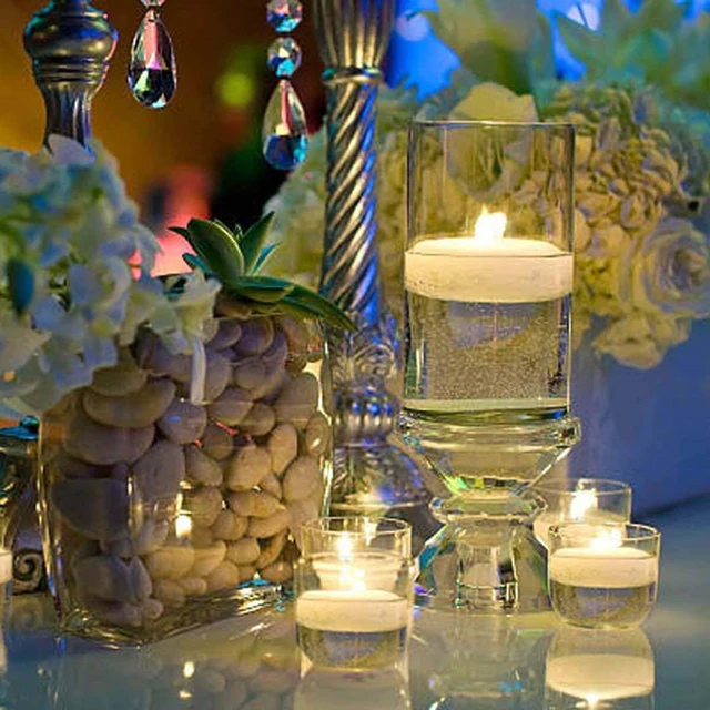 Candles In Water Wedding Centerpieces