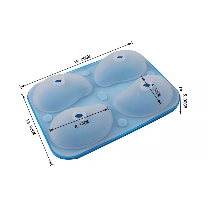 Description Picture 3 of item3D Mango Fruit Shape Silicone Mold Chocolate Mousse Cake Moulds Baking Tray French Dessert Cake Fudge Decorating Tools