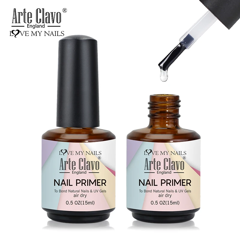 Nail Primer 15ml Fast Air Dry Base Cleaning Agents UV Gel Polish Dehydrate Primer Base Coat Balance Fluid Acid Free