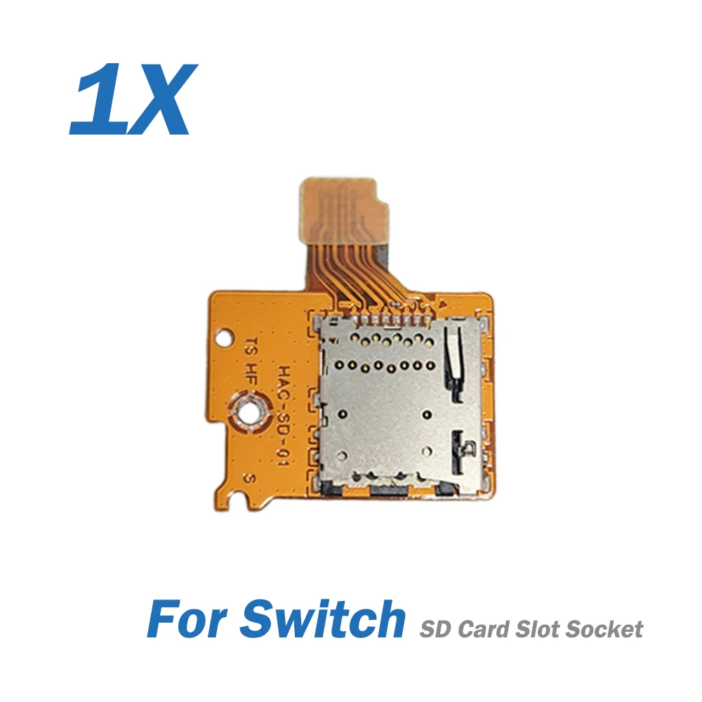 Ranura para lector de tarjetas SD, ranura para tarjeta de memoria para Nintendo Switch, reemplazo de placa de tarjeta TF de alta precisión, 1/5/10 Uds.
