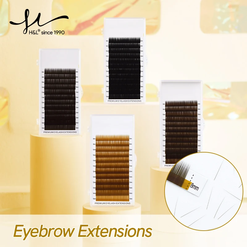 

H&L SINCE 1990 No Curl 0.07 thickness Eyelashes Extensions Supplies High Quality Natural Look Professional Makeup Tools
