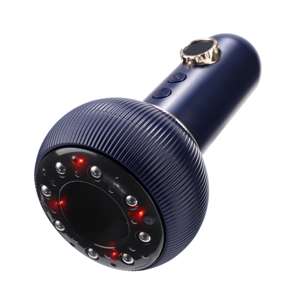 Electric Meridian Brush/Scraping Cupping Massager, Lymphatic Drainage,Heating Gu