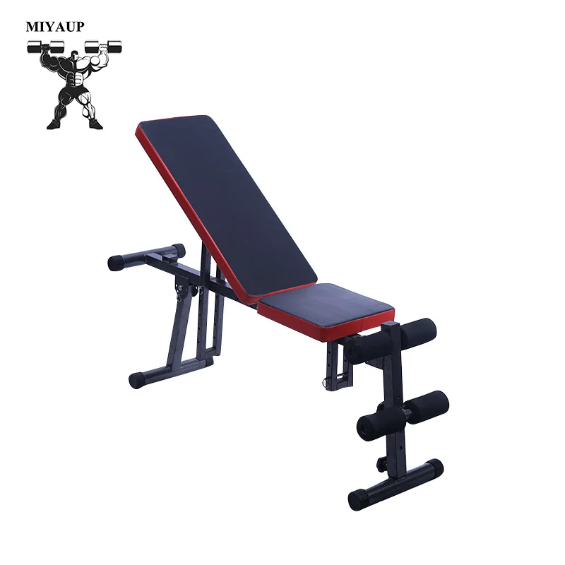 MIYAUP Foldable Household Sit-Up Stool Abdominal Muscle Flying Bird Dumbbell Bench
