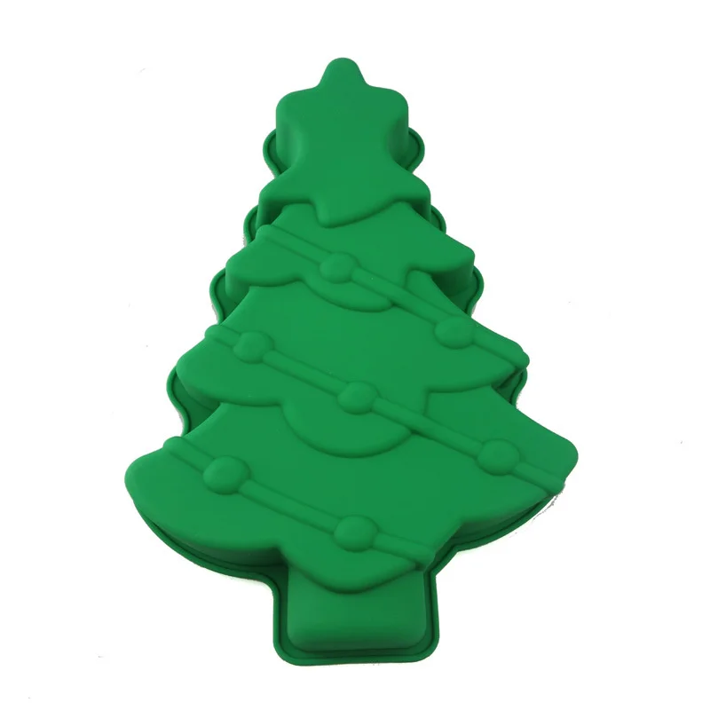 Description Picture 5 of itemChristmas Tree design Silicone Cake Mold Baking Pan Chocolate Candy Molds Cookies Pastry Biscuits Mould DIY Cake Baking Mold
