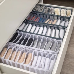 Enhanced Wardrobe Organizer: Underwear & Socks Storage Box Set (11 grid Gray)