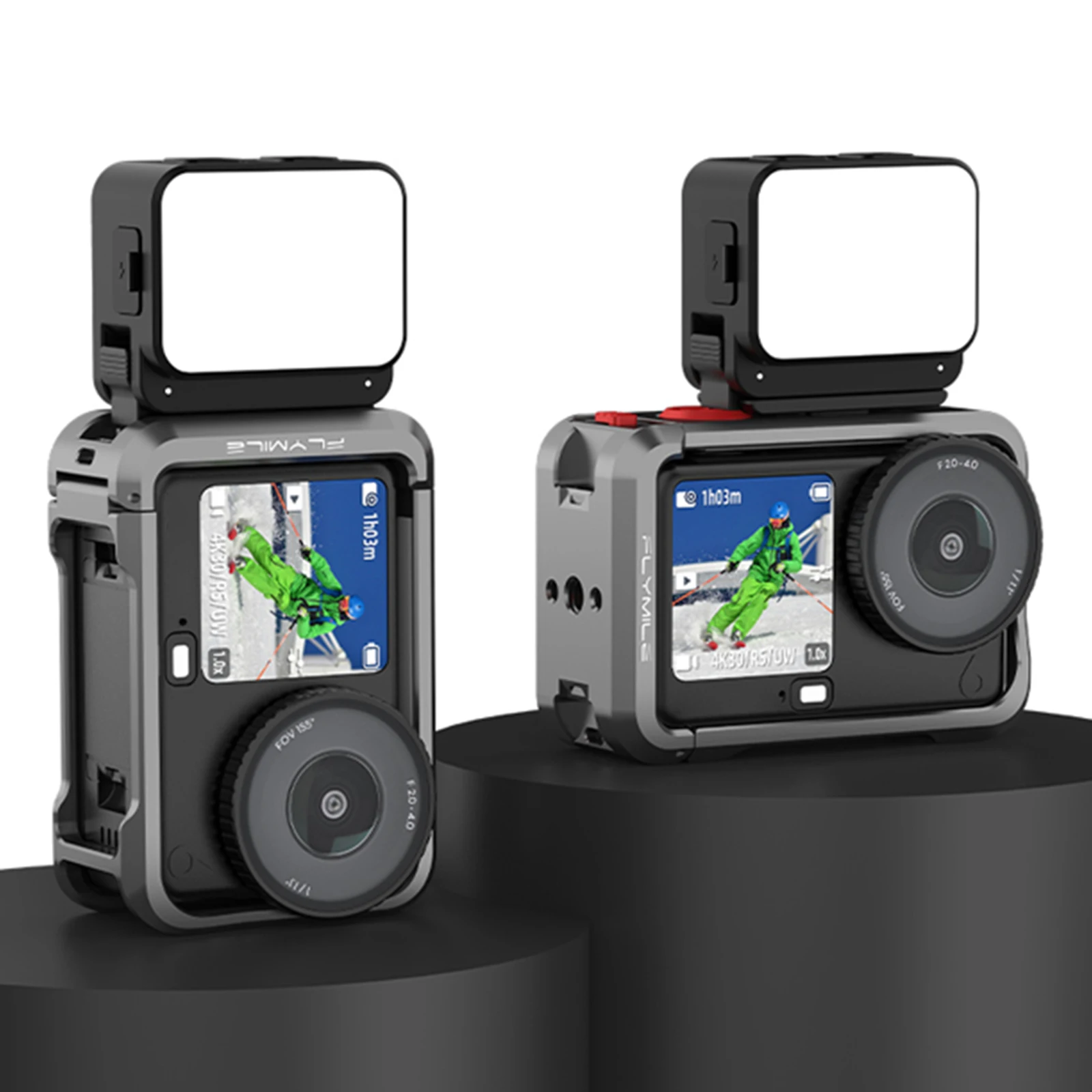 Lumière LED magnétique pour caméra action Osmo Nano 6, 20 LED, 3 températures, étanche IPX4