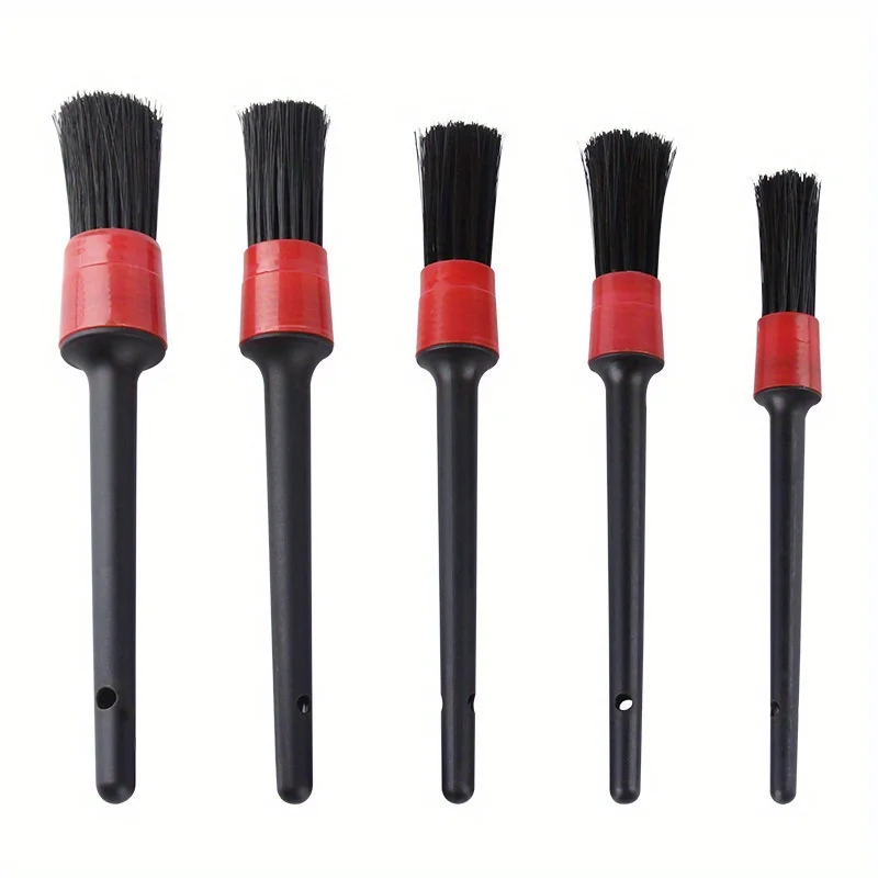 5pcs Detailing Brush Set Car Brushes Car Detailing Brush For Cleaning Dashboard Air Outlet Wheel
