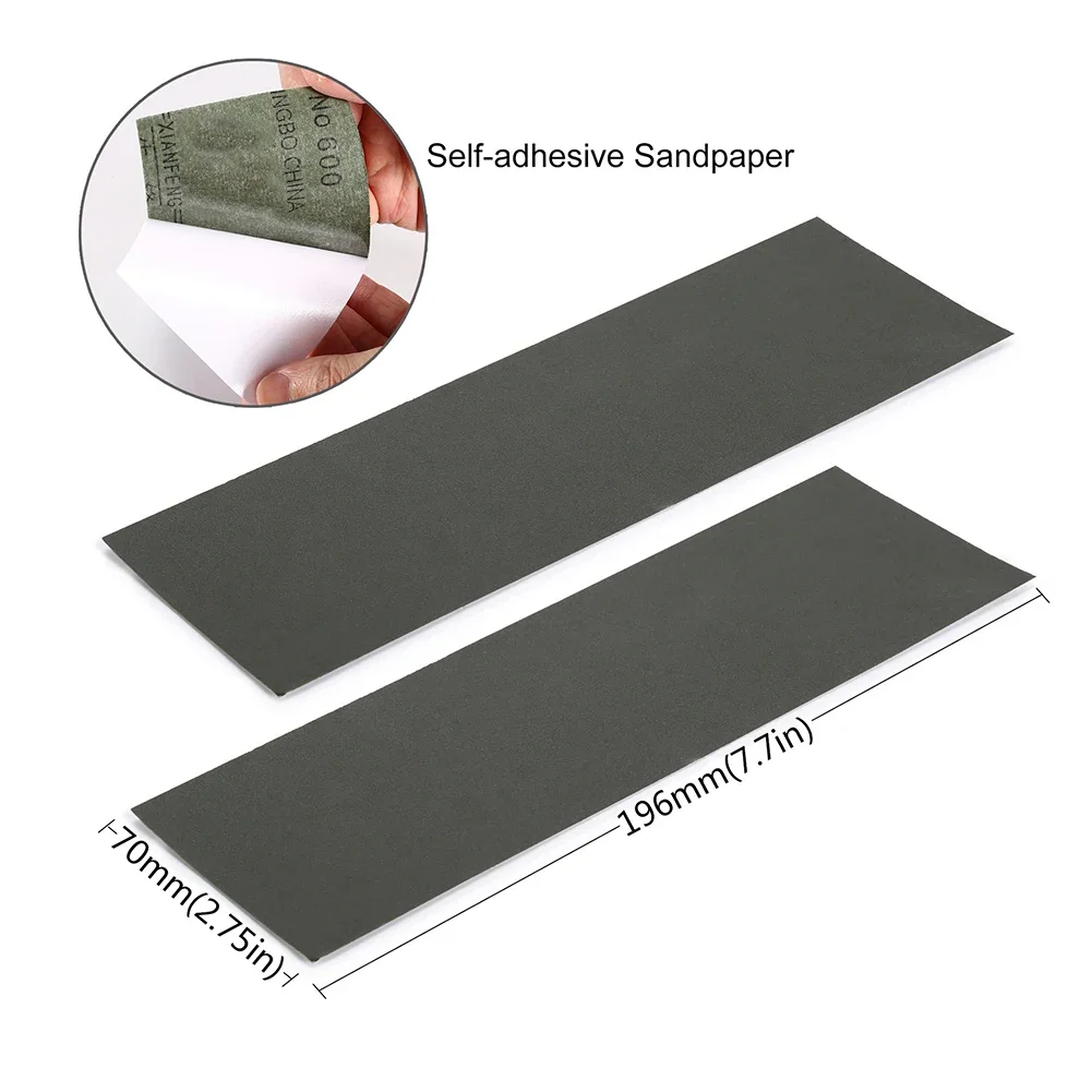 1pc Sanding Block Guitar Radius Two-Way Sanding Block 2 Sandpaper For Guitar Bass Fret Leveling Luthier Tools Accessories