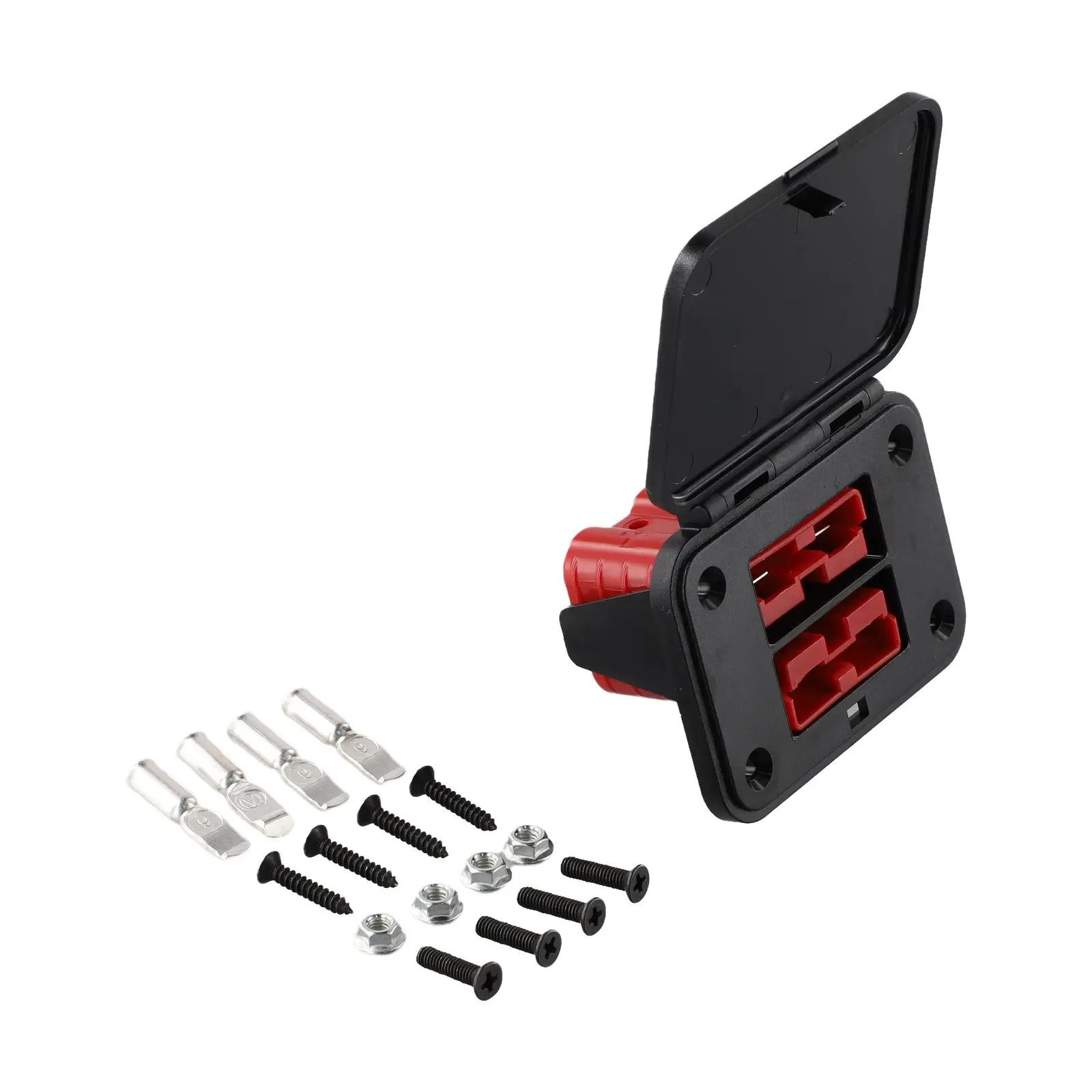 1 Set 50A 600V Twin Dual Flush Mount Bracket For Ander-Plug Connector Flush Mounts For Electric Vehicles Power Distribution