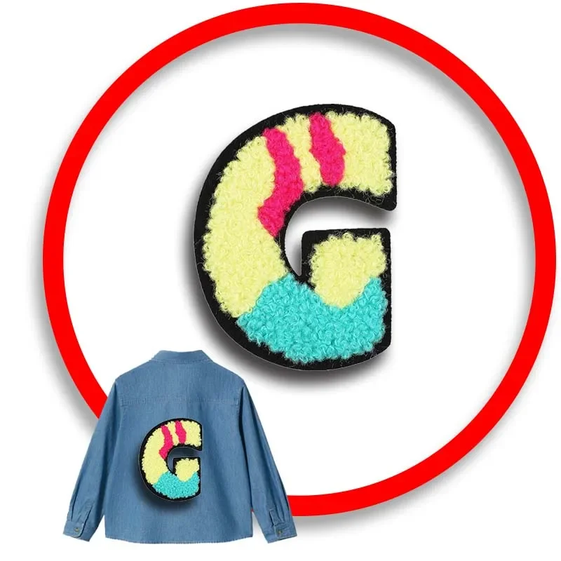 

Hot Sale 1pcs Letter Patch Stickers Iron On Patches for Clothing Sewing Embroidery Fusible Applique Badge Decoration Stripes