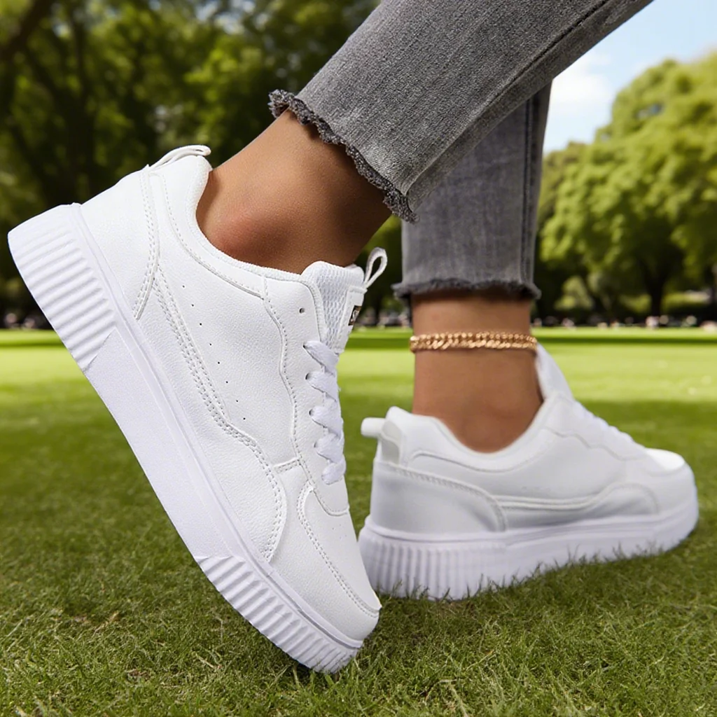 Fashion Women Casual Shoes Breathable Walking Flat Shoes