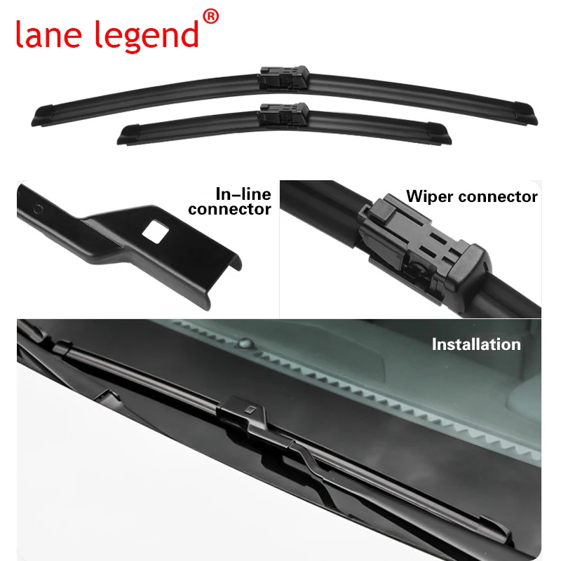 Wiper LHD Front Wiper Blades For VW Volkswagen Passat B6 2005 - 2011 Windshield Windscreen Window Car Rain Brushes 24''+19''