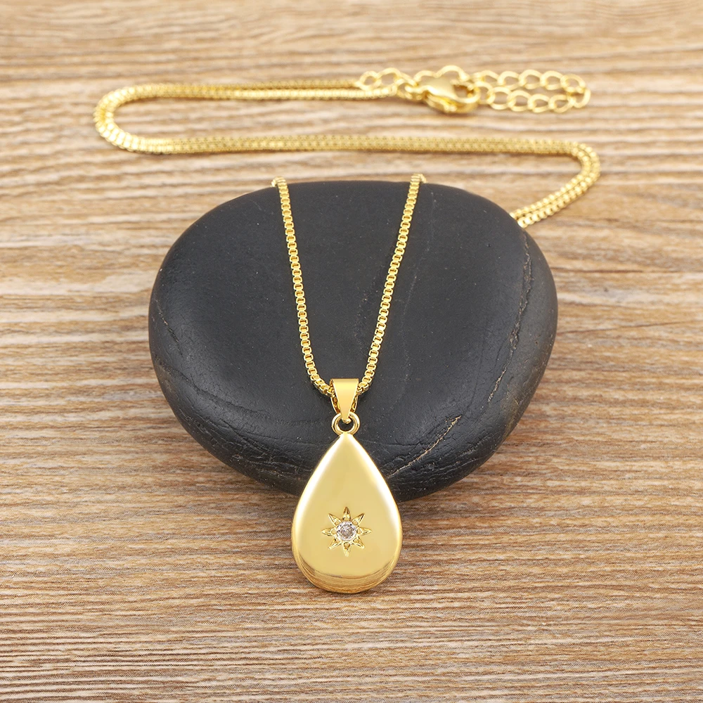 【Hei】droplet pendant necklace〜水の雫のネックレス★韓国発 Jewel closet by L&Co. ネックレス レディース オパール