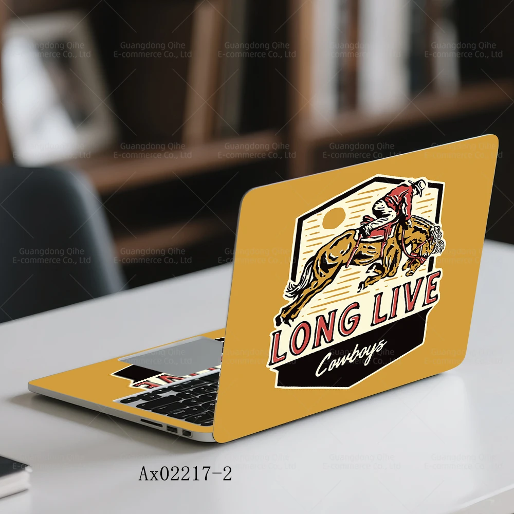 2 Pcs 레트로 야생 자연 무스 노트북 스티커 자체 접착식 선인장 MacBook 노트북 보호 스킨을 위한 이동식 노트북 커버