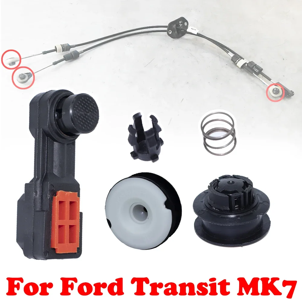 Bushing Kit For Ford Transit MK7 Shifter Lever Manual 5 6 Speed Gearbox Change Control Cable Linkage Both end Repair Spare Parts