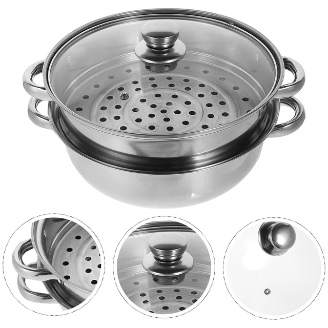 Layer Tiers Stainless Steel Food Steamer Pot: A Multipurpose Cookware for Inductive Cooking