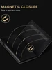 YATBEST Men's Card Bag With Air Tag Positioning Slot RFID Anti Theft Brush Ultra Thin Metal Wallet Credit Card Clip 3