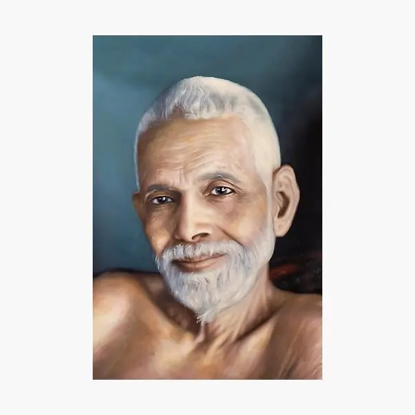

Sri Bhagavan Ramana Maharshi Portrait F Poster Sitcker for Bumper Home Car Art Background Cute Cartoon Kid Luggage Anime Window
