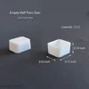 50Pcs 2ml Empty Watercolor Half Pans Round Edges Empty Paint Pan for Oil Artist Watercolor Painting 2