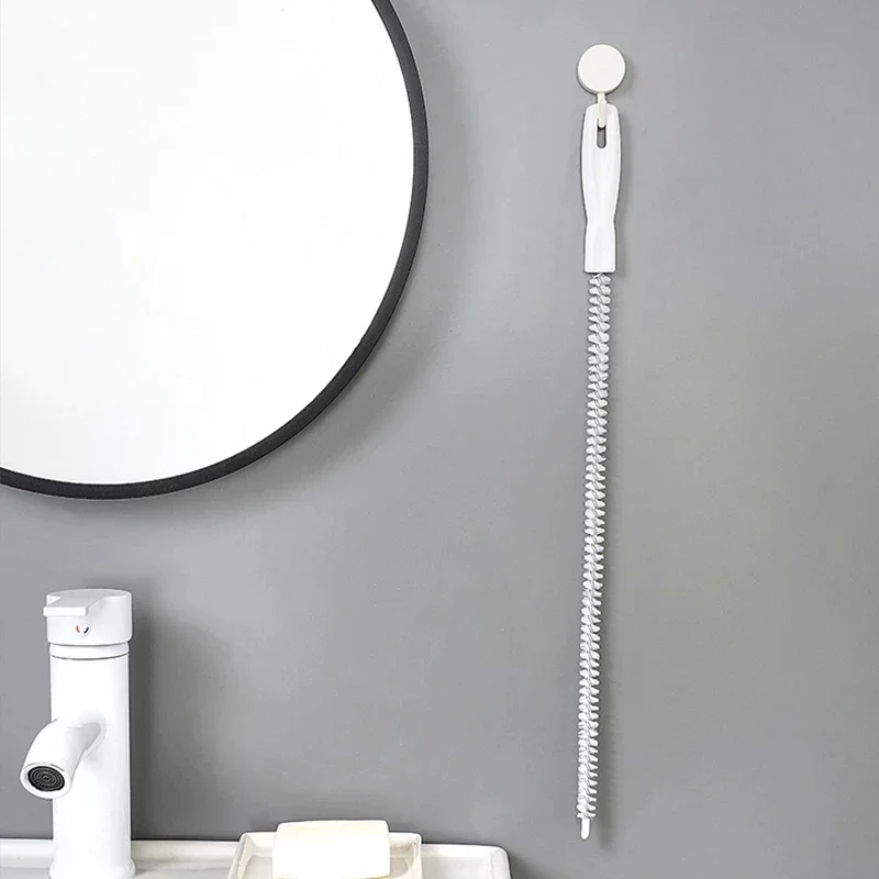 Pipe Dredging Brush Bathroom Hair Sewer Sink Cleaning Drain Cleaner Flexible Kitchen Clog Remover